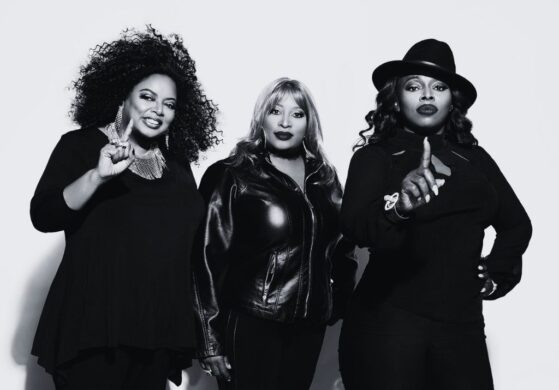 Angie Stone in her early career with The Sequence, one of the first female hip-hop groups.